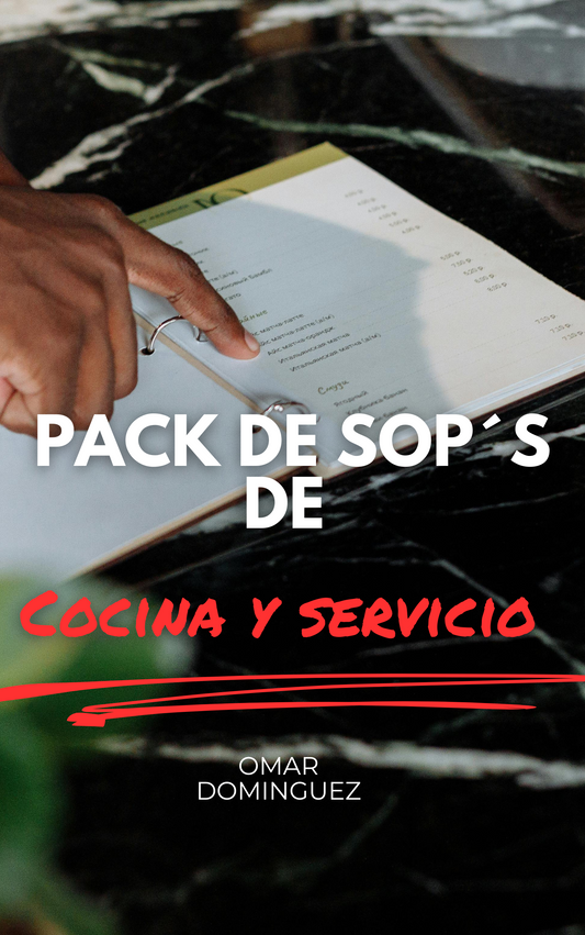 Pack de SOPs para Cocina y Servicio (PDF)